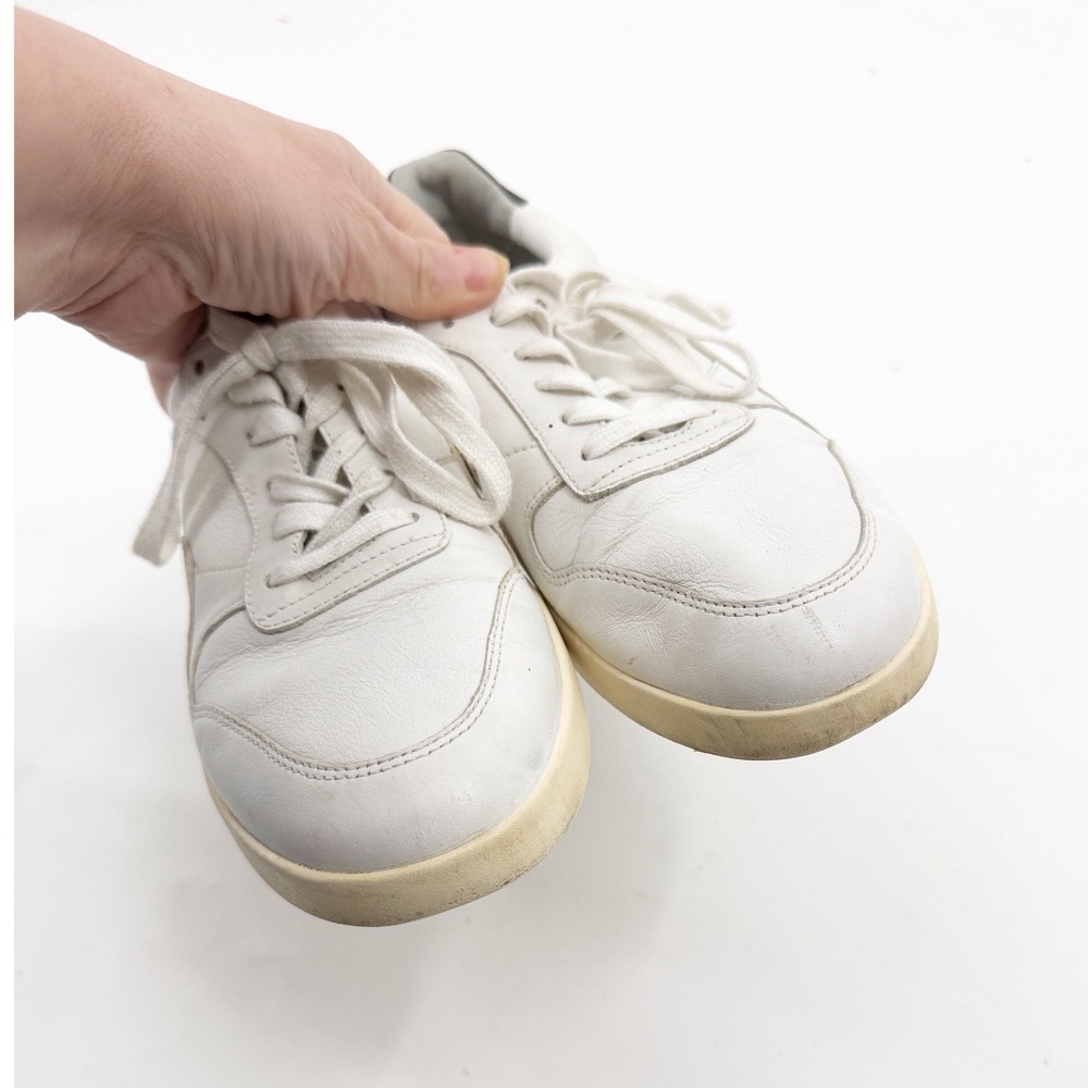 Everlane Tread Court Sneakers White Black Leather Low Top Trainers Womens 9 - Picture 6 of 11